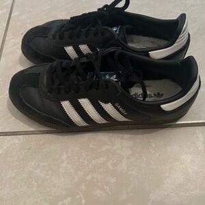 Adidas Samba Black with White Stripes Men's Sneakers